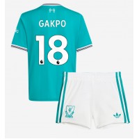Liverpool Cody Gakpo #18 Tretí Detský futbalový dres 2025-26 Krátky Rukáv (+ trenírky)